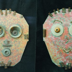 Introverted and extroverted faces with recycled materials