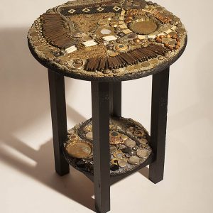 Ethnic round coffee table - Marta Soriano | EcoArt